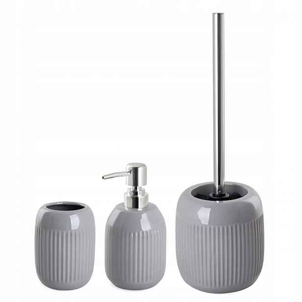 Šedý elegantní koupelnový set Luxusní Jemný