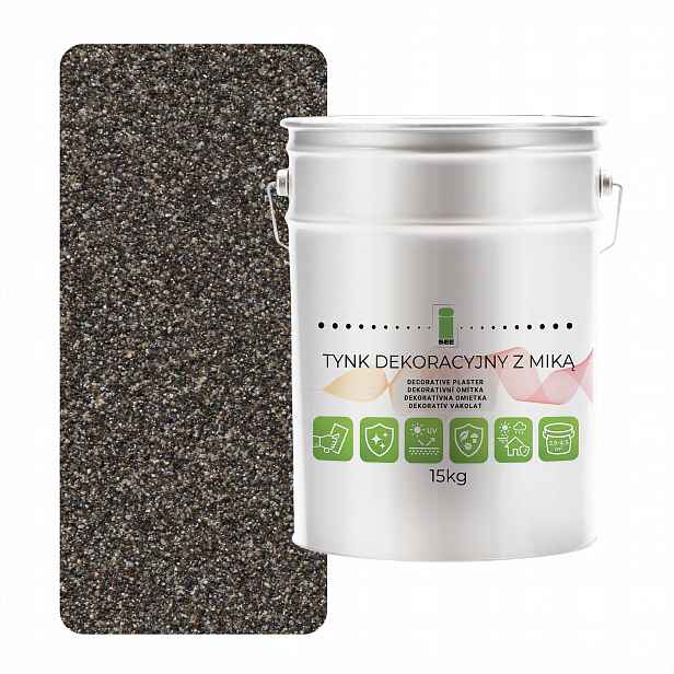 Dekorativní omítka s slídou hnědá Diamond Effect 15 kg Hydrofobní D821