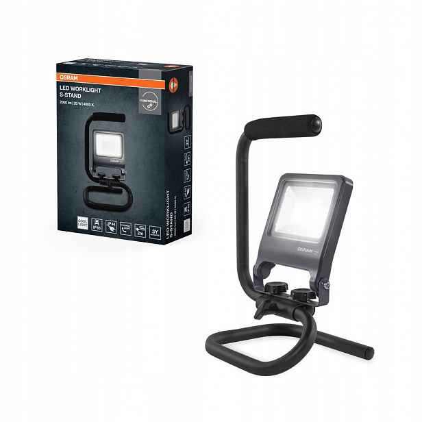 Led venkovní světlomet 20W 4000K 1700lm šedý IP65 pracovní světlo