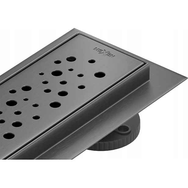 Mexen Flat 360° M12 otočný sprchový žlab 100 cm, broušená gun metal (tmavě šedá)