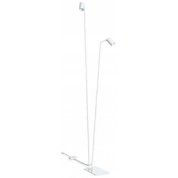 Podlahová lampa Mono Bílá 2xGU10 216 cm Stojací lampa do obývacího pokoje Moderní