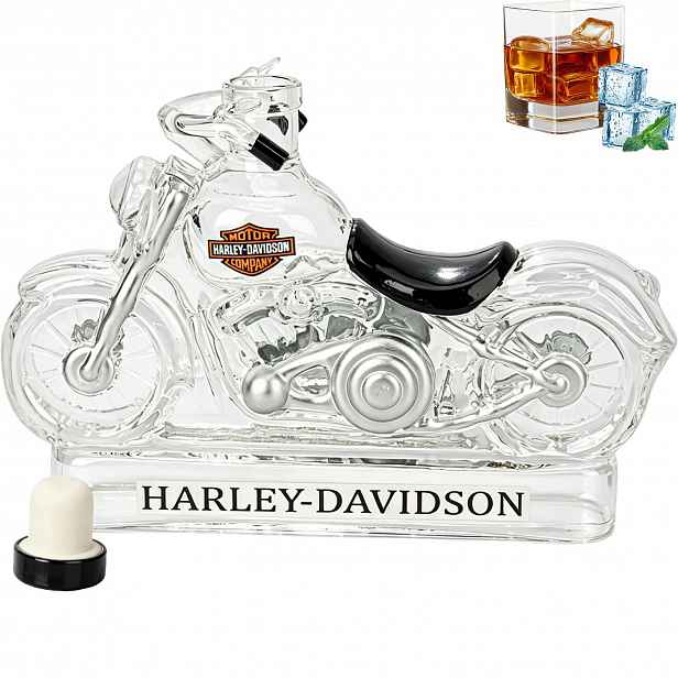 Karafa na whisky a likérovou vodu Motocykl 350 ml Skleněná láhev jako Dárek