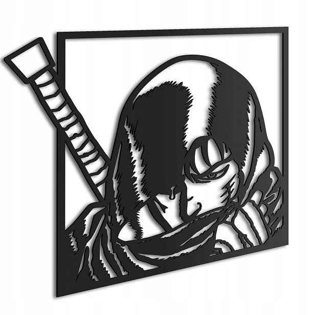 Dřevěný 3D obraz Anime Berserk Guts Nástěnná Dekorace Dárek