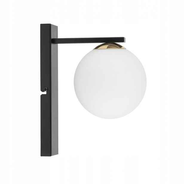 Nástěnná lampa Silia Moderní černá kovová Sklo G9 Sigma Lighting