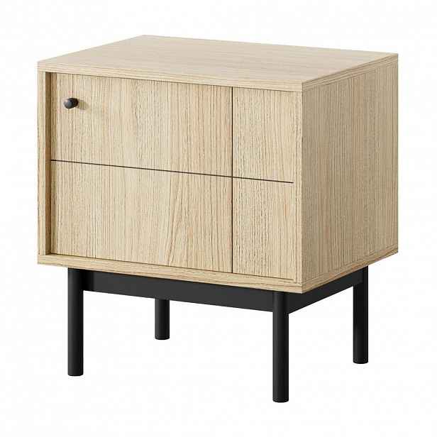 Selsey NOČNÍ STOLEK Japandies dekor dubu 54 cm