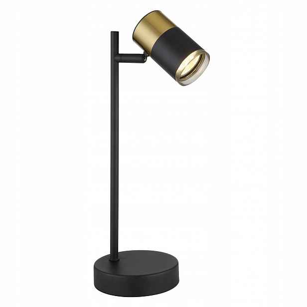 Stolní lampa Brisbon černá měď do kanceláře Globo