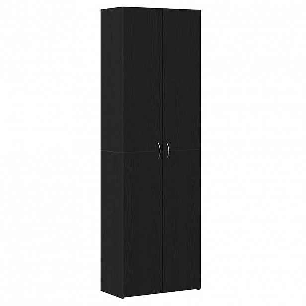 vidaXL Kancelářská skříň Černý dub 60 x 32 x 190 cm Kompozitní dřevo