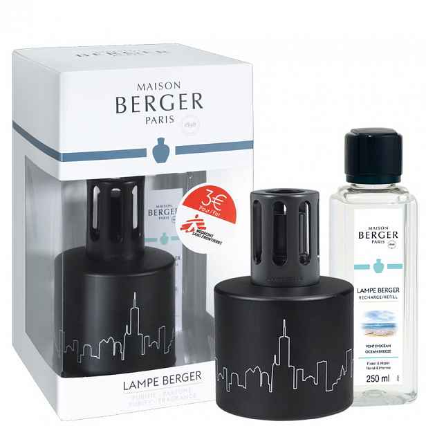 Maison Berger Paris Katalytická lampa na podporu Lékařů bez hranic, černá, s Vůní oceánu, 250 ml 4785