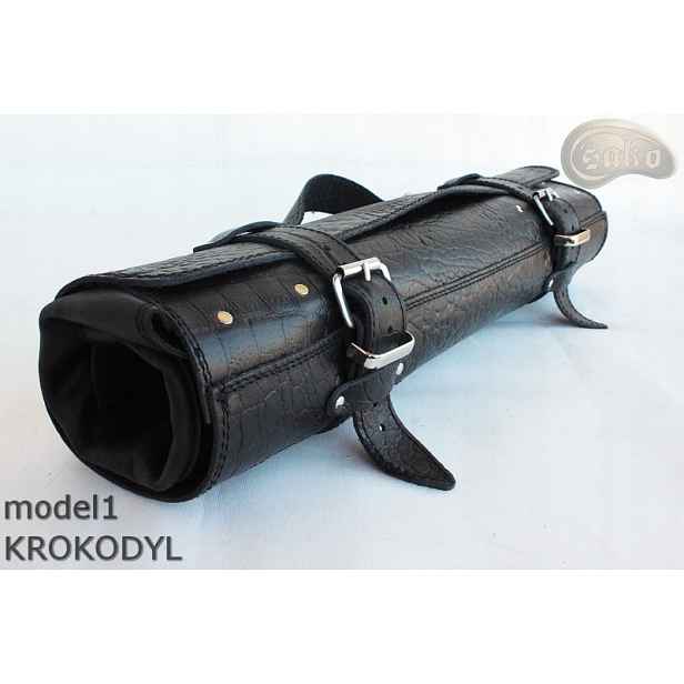Kožené pouzdro, brašna pouzdro , pouzdro na kuchařské nože , Crocodile model 1