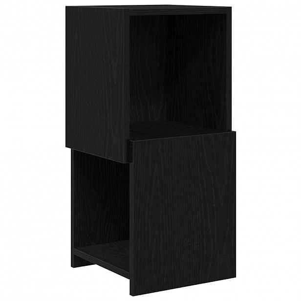 vidaXL Rohová skříňka 30,5x30x65cm Kompozitní dřevo Černý dub