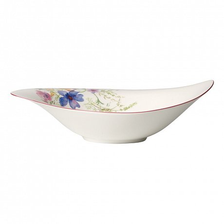 Bílá porcelánová salátová mísa s motivem květin Villeroy & Boch Mariefleur Serve, 1,15 l