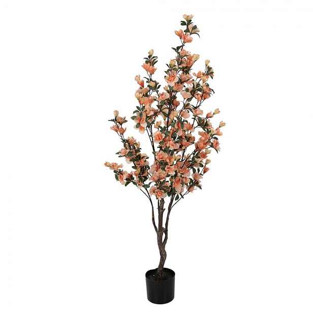 Dekorační stromek Magnolia s lososovými květy - 20*20*135 cm Clayre & Eef