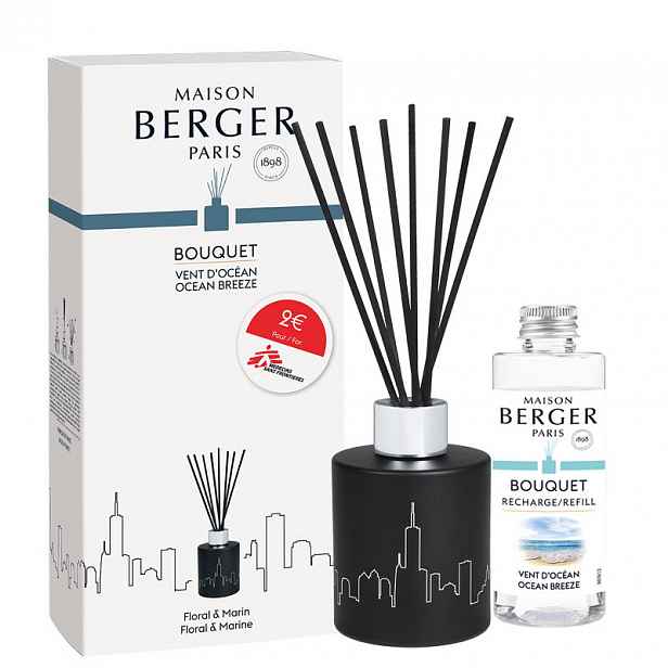 Maison Berger Paris Aroma difuzér Molécule, modrá + náplň Pod magnoliemi 200 ml 6840