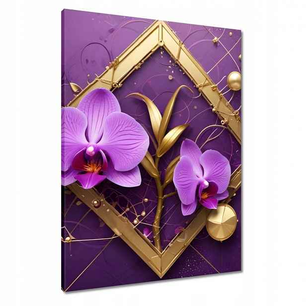 Obrazy 60x80 Fialové orchideje a zlo
