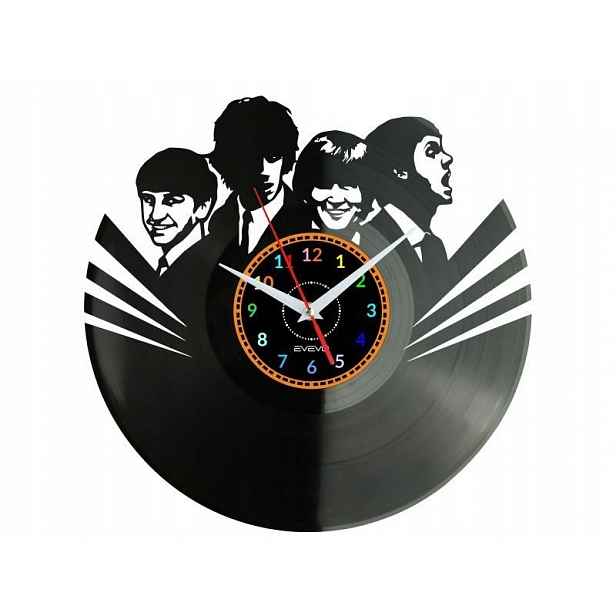 Liverpool Rock Band Dekorativní Nástěnné Hodiny Moderní Vinylová Deska