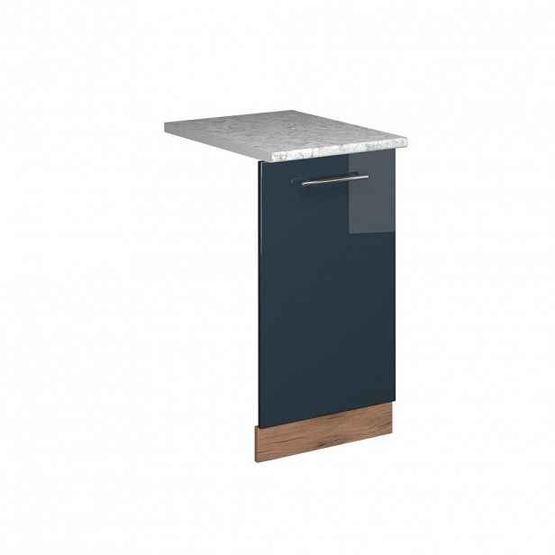 Vicco ČELNÍ PANEL MYČKY Fame-Line Tmavě modrá s vysokým leskem 45 cm s pracovní deskou