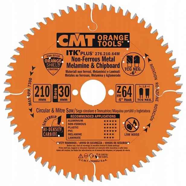 Cmt Itk Ultra tenký kotouč na lamino, plast a neželezné kovy D250x2,6 d30