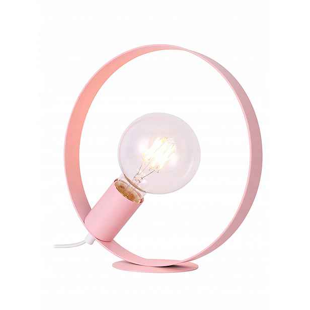 Stolní lampa kulatá růžová 1X40W E27 Nexo Ledea