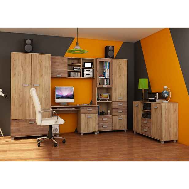 Studentský pokoj KEATING, craft zlatý/craft tobaco, 5 let záruka