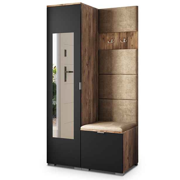 MASSENO MODERNÍ PŘEDSÍŇOVÁ SESTAVA VIRA, 95/181/51 cm, dub Lefkas