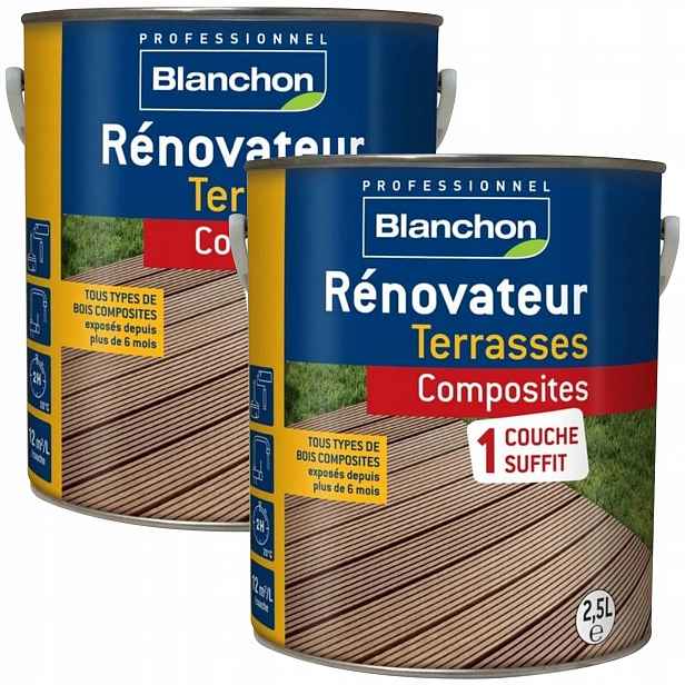 2ks Blanchon renovátor pro kompozitní terasy 2,5L Wpc