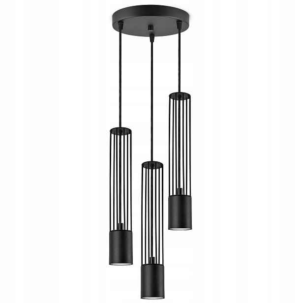 Závěsná lampa Lustr Drátěné tuby Kov GU10
