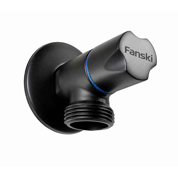 Fanski FA5953-AP004B černý pračkový keramický ventil 1/2" x 3/4"
