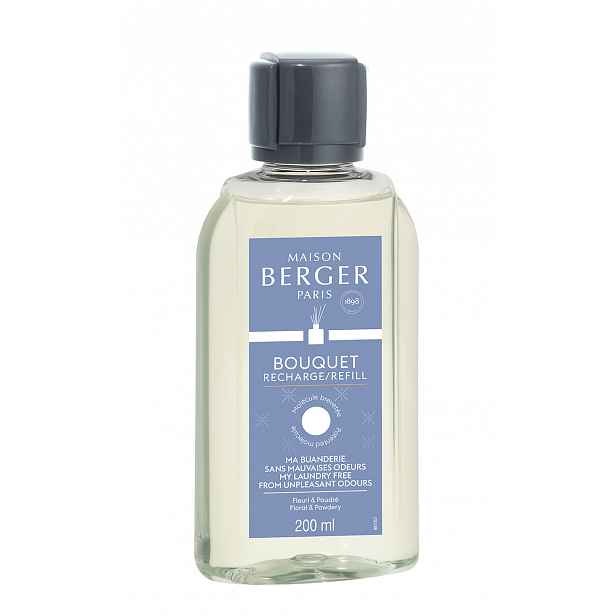 Maison Berger Paris Náplň do Difuzéru Proti zápachu z prádelny – Květinovo-pudrová vůně, 200 ml 6767