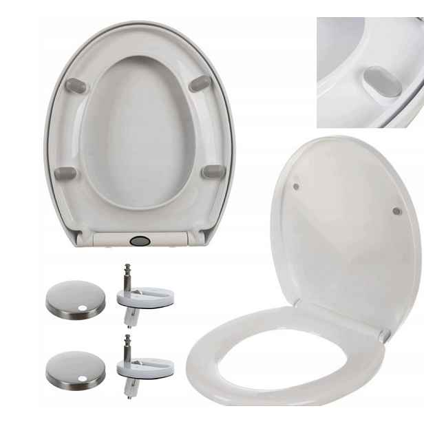 Wc Sedátko S Pozvolným Sklápěním, Tvrdé, Silné, Vyjímatelné, Pro Wc 29,5 x 21,5 cm