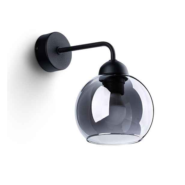 Černé nástěnné svítidlo ø 15 cm Grande – Sollux