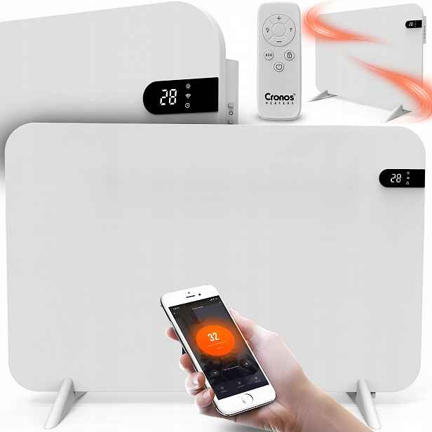 Elektrický Infračervený Ohřívač Panel Ir Zářič 450W WiFi Nožičky