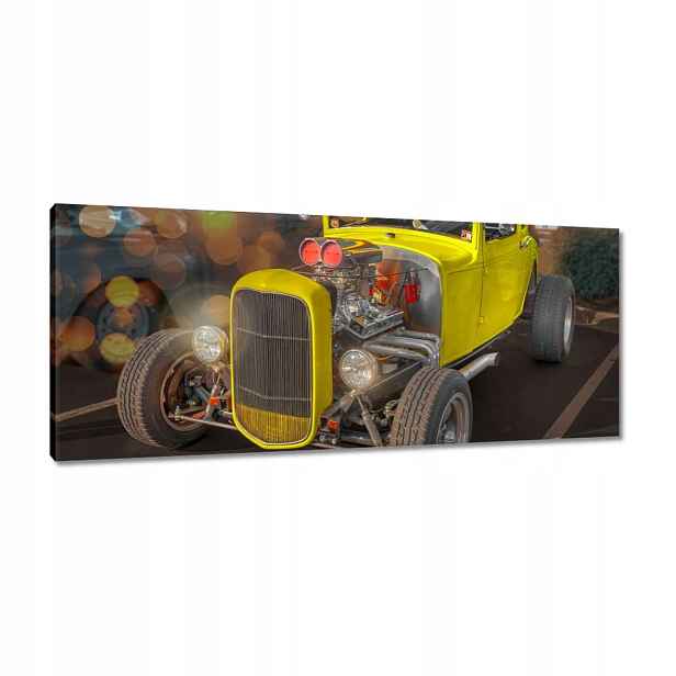 Obrazy 100x40 Žlutý Hot Rod