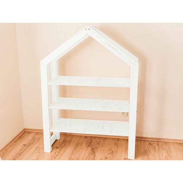 ELIS DESIGN Knihovna Domeček premium bílá dostupné rozměry: 77 x 35 x 127 cm