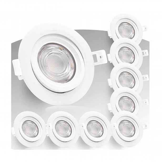 Sada 9 kusů Led zapuštěných reflektorů Evo 9W teplá bílá EVolution 230
