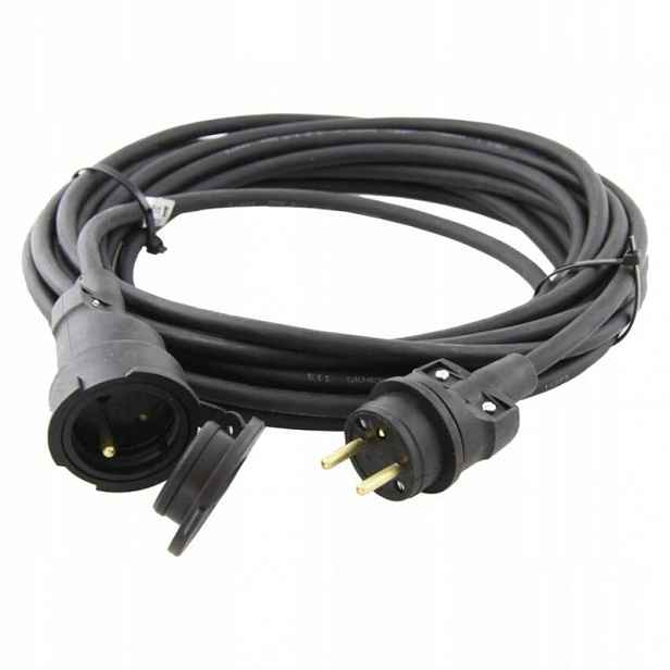 Venkovní prodlužovací kabel 25 m 1 zásuvka černý guma 230 V 1,5…
