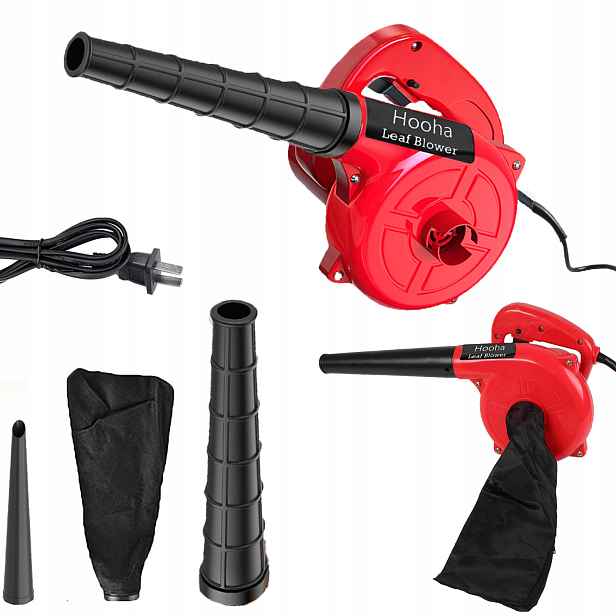 Výkonný Elektrický Foukač Listí Malý Zahradní Vysavač 2 Funkce Lehký