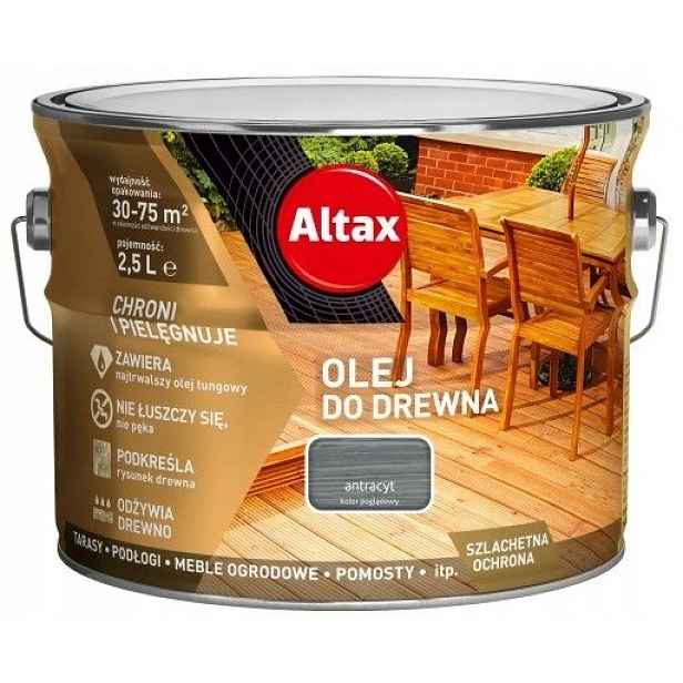 Olej na dřevo 2.5L antracit altax