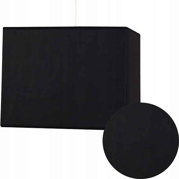 Pevná stropní závěsná lampa 1X60W E27 Černá