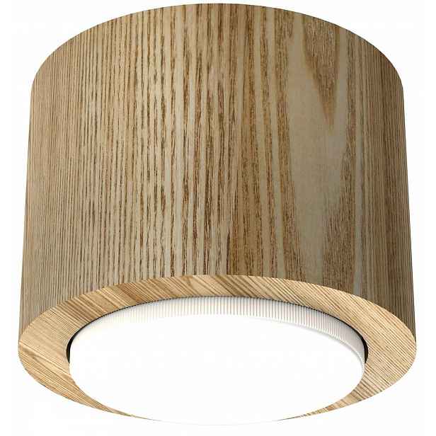 Stropní Stropní svítidlo Wood Brown 1xGX53 Kulatý