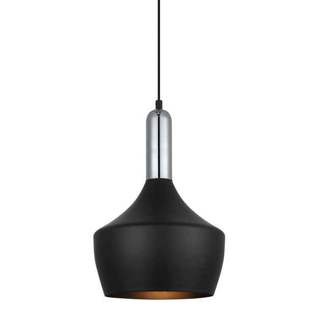 Závěsná lampa Pendant Ophelia 25 cm černá 60 W E27 Moderní design Italux