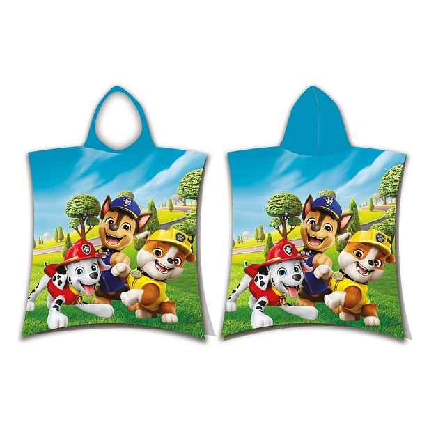Bavlněné dětské pončo velikost 3-8 let Paw Patrol – Jerry Fabrics