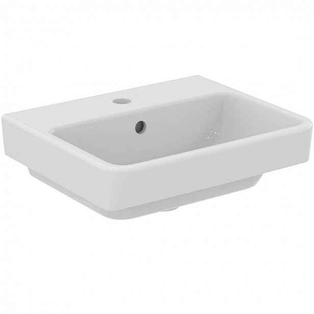 Ideal Standard i.Life B - Umývátko, 45x38 cm, s přepadem, s otvorem na baterii, bílá T571901