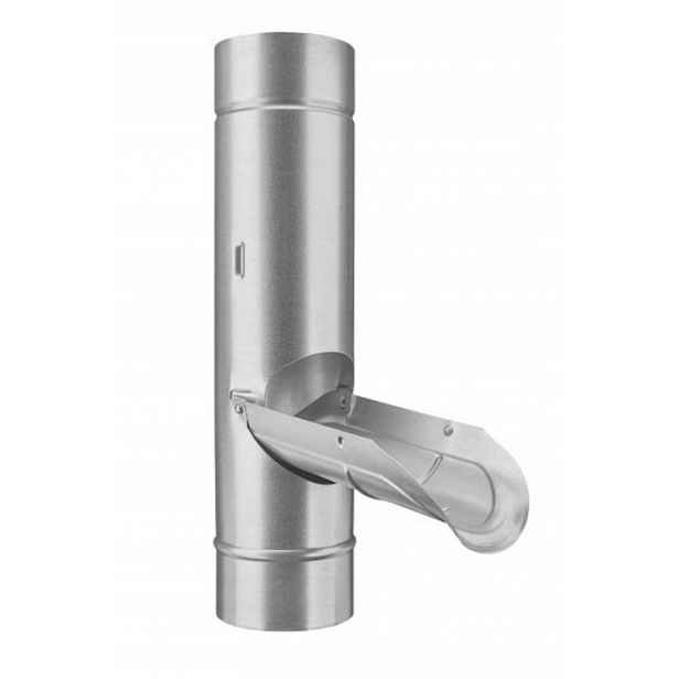 Sběrač dešťové vody Kjg 80 mm stříbrný Pozink