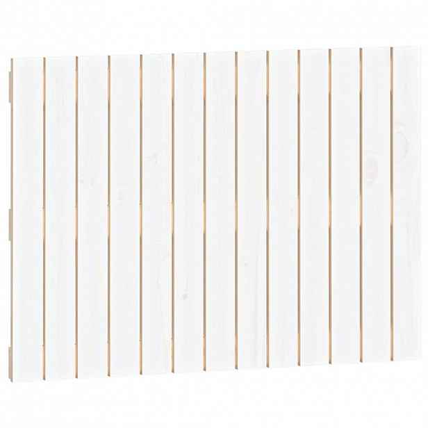 vidaXL Nástěnné čelo postele bílé 82,5x3x60 cm masivní borové dřevo