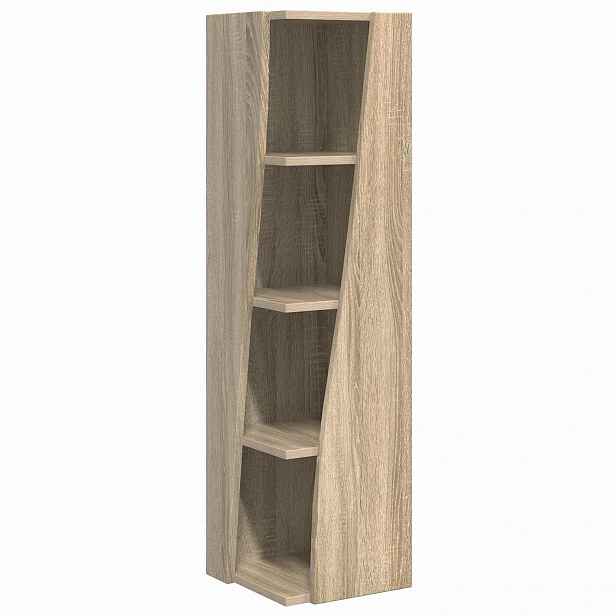 vidaXL Rohová skříňka 27,5x27x102cm Kompozitní dřevo Sonoma dub