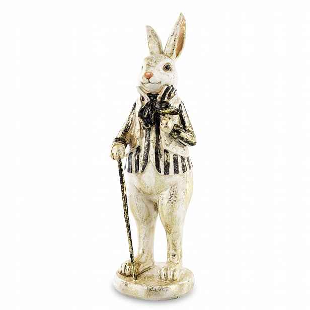 Figurka Pierrot Králík Králíček Velikonoce Figurka Pozlacená Dekorace dárek