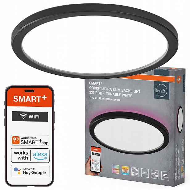 Stropní Svítidlo Led nástěnné svítidlo 19W 1070lm Cct Rgb Smart+ WiFi Orbis Osram