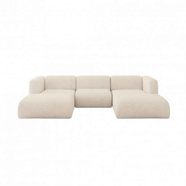 ALTDECOR SEDACÍ SOUPRAVA DO U MIRA-U1 317x179x70 Béžová Velur
