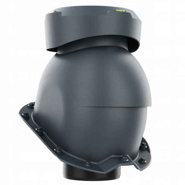 Krbový kanalizační ventilátor fi110 Trapez T18 Antracit Ral 7016