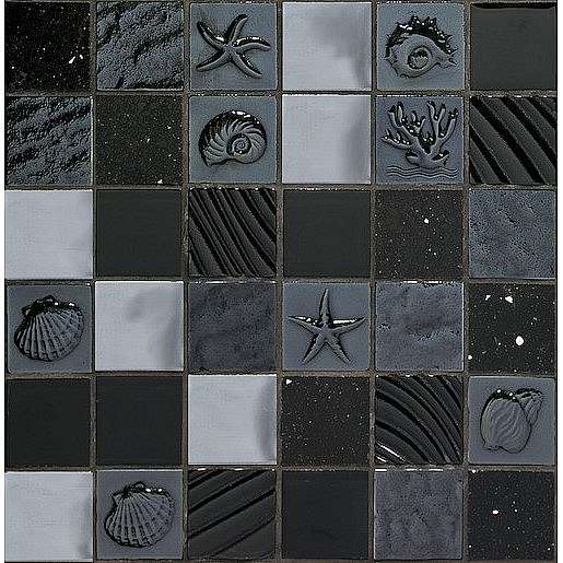 Mozaika Marina negro 30x30 cm mat / lesk MARINANE